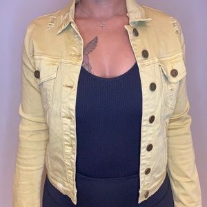 Ashley Mason distressed jean jacket